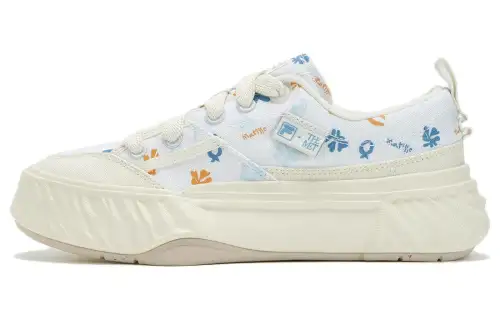 FILA Fosso Matisse Low top Canvas Shoes Women's White Blue