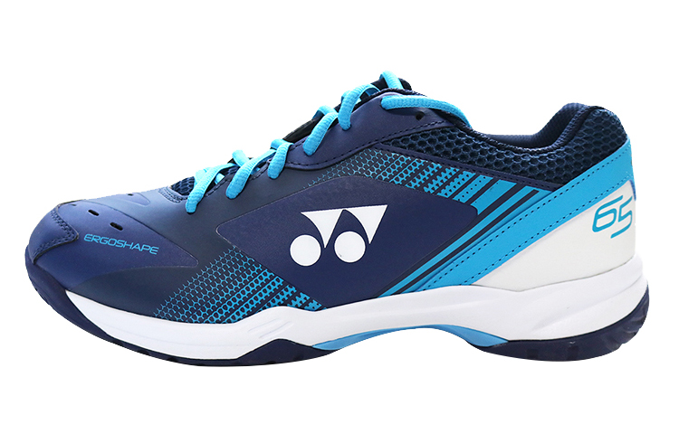 YONEX Yonex 65 Series 3 Fabric Synthetic Leather Non-slip Shock Absorbing Wear Resistant Waterproof Breathable Sweat Absorbent Wrapping Support Balanced Impact Resistance Lightweight Rebound Low-top Badminton Shoes Same Style for Men and Women Navy Blue