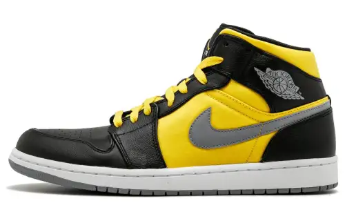 Jordan 1 Phat Mid Black Speed Yellow
