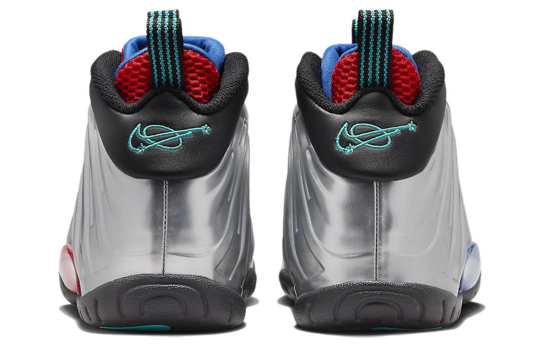 Мужские кроссовки Nike Little Posite One All-Star (серебристо-черные) — фото 5