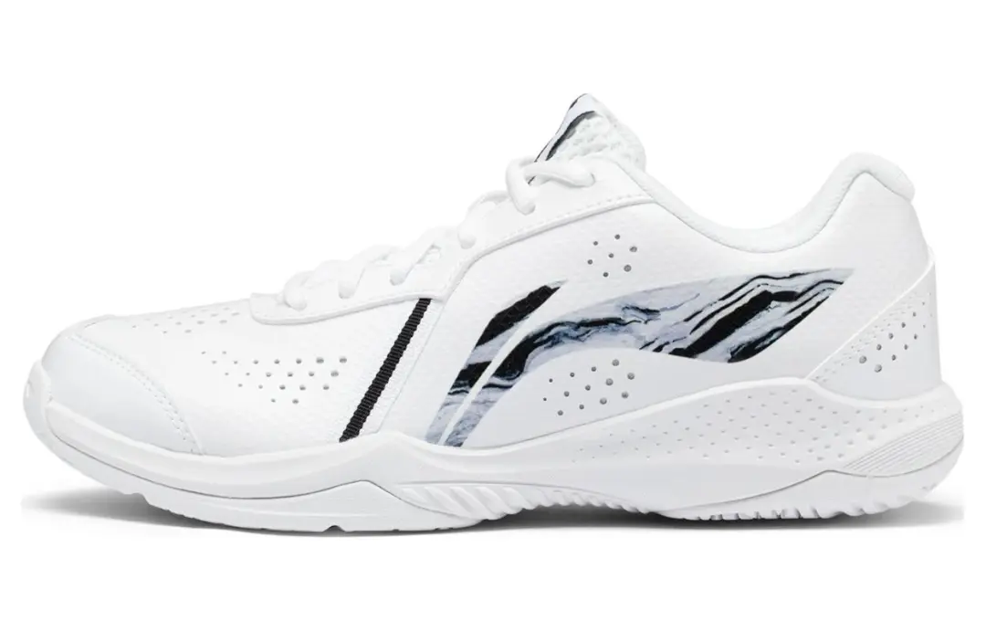 Li Ning Thunder LITE Slip Resistant Abrasion Resistant Low top Badminton Shoes Unisex White