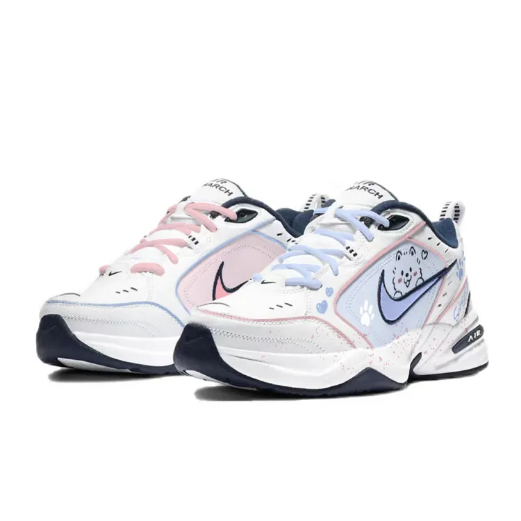 Nike Air Monarch 4 Textile, Synthetic Leather, Split Cow Leather Slip Resistant, Abrasion Resistant, Height Increasing