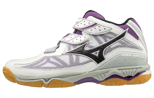 Mizuno Wave Artemis 4 Mid 'White Black Purple' Women's