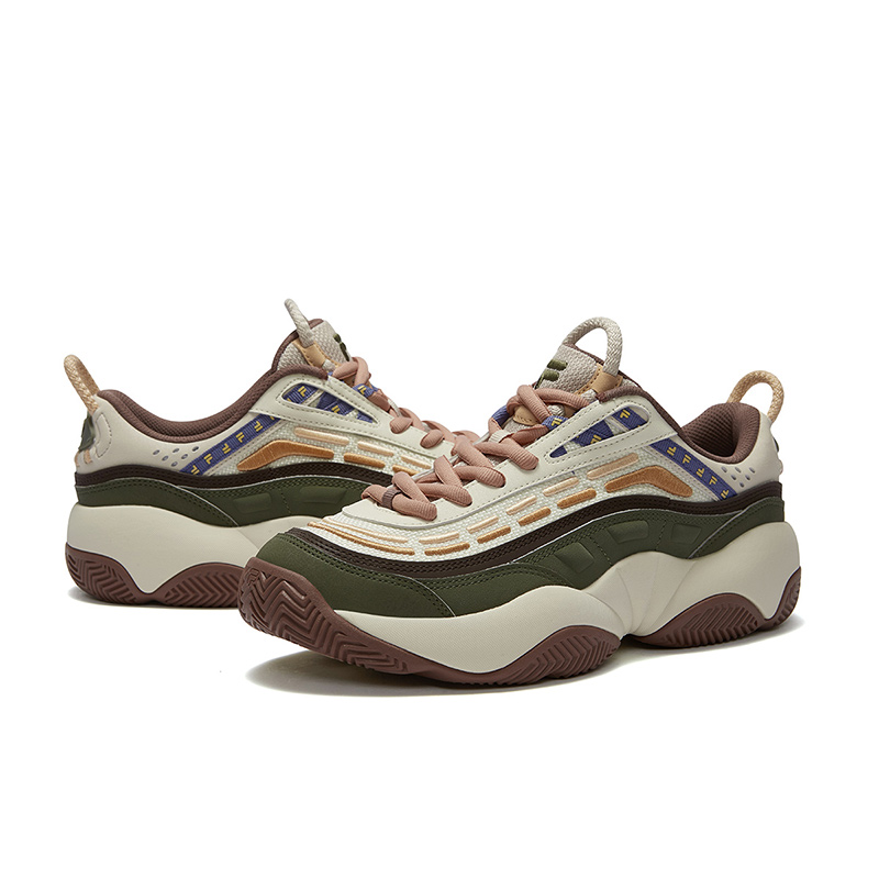 FILA FUSION Low top Vintage Basketball Shoes Men’s Green White