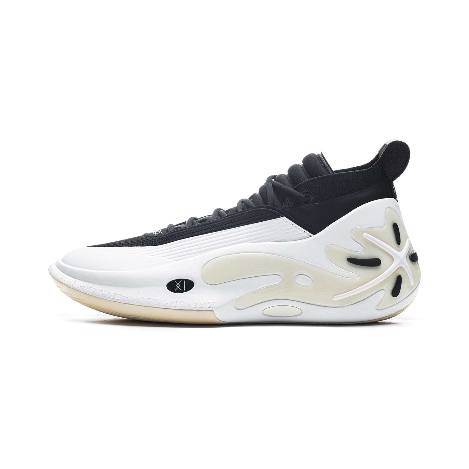 LiNing Li Ning WOW11 Wade's Way 11 White Heat Carbon Core Technology Stable Support Shock Absorption Anti-Slip Wear Resistance Lightweight Rebound Mid-top Basketball Shoes Men's Standard White