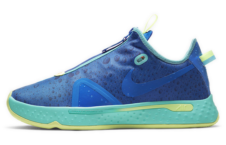 Gatorade x Nike PG 4 Gamer Exclusive \"NBA 2K20\" Paul George Fashionable and Versatile Non-Slip Lightweight Low-top Practical Basketball Shoes Men's Blue