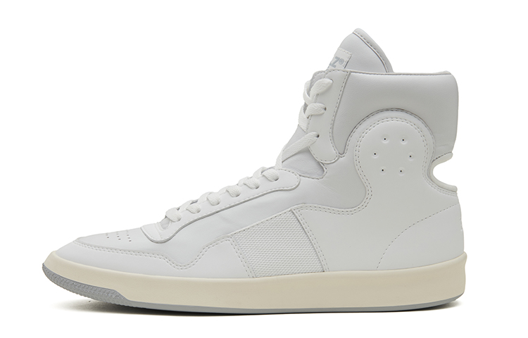 EQLZ EQUALIZER 1970 Lightweight High top Vintage Basketball Shoes White Gardenia Made In USA Nappa Genuine Leather