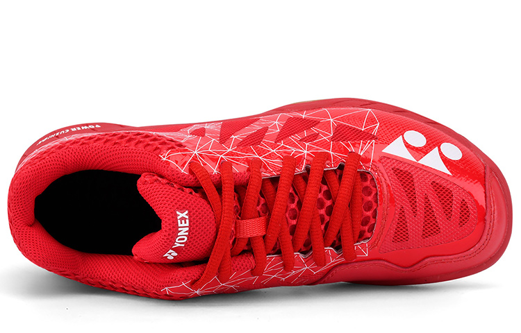 YONEX Slip Resistant Abrasion Resistant Slip Resistant Abrasion Resistant Low top Badminton Shoes Unisex Red