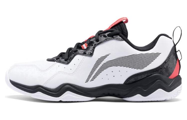 Li Ning CS6 Comfortable Slip Resistant, Abrasion Resistant, Breathable Low top Badminton Shoes Unisex White Black
