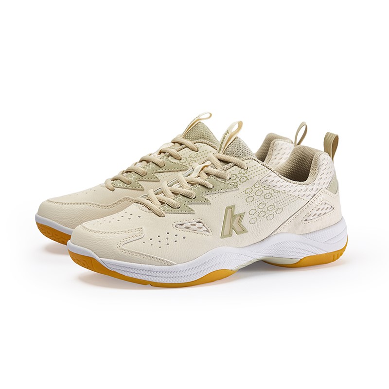 Kawasaki Cushioning Abrasion Resistant Cushioning, Wear Resistant Low top Badminton Shoes Unisex Sand Gray