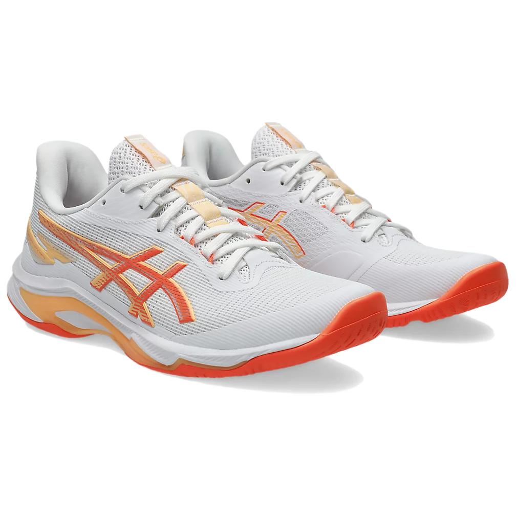 ASICS NETBURNER BALLISTIC FF 4 Abrasion Resistant Low top Training Shoes Women’s White Orange Red