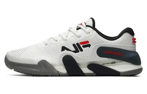 FILA POTENZA Fabric Abrasion Resistant Low top Tennis Shoes FILA White
