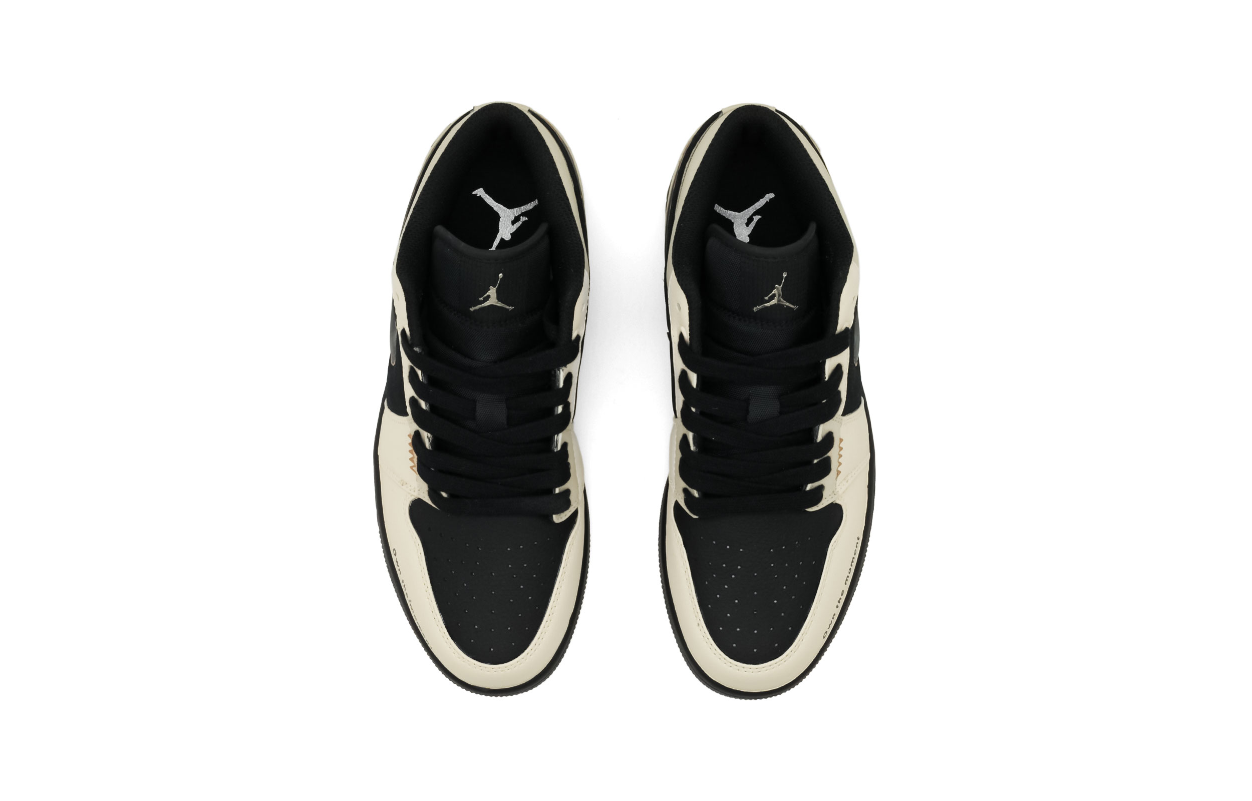 Jordan Air Jordan 1 Abrasion Resistant Abrasion Resistant Low top Vintage Basketball Shoes Unisex Black Brown