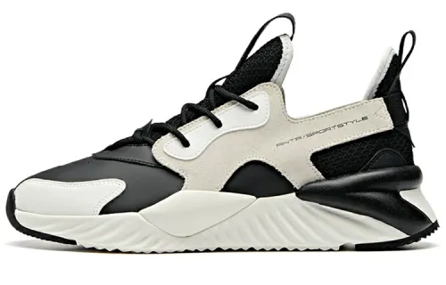Anta Synthetic Leather Coverage Abrasion Resistant Low top Chunky Sneakers Men's
