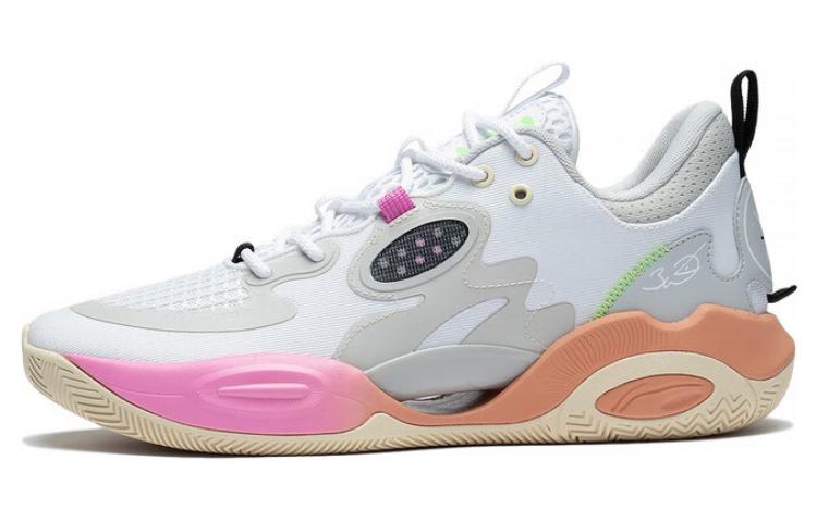 LiNing Wade ALLDAY comfortable and versatile non-slip wear-resistant breathable low-top basketball shoes white gray