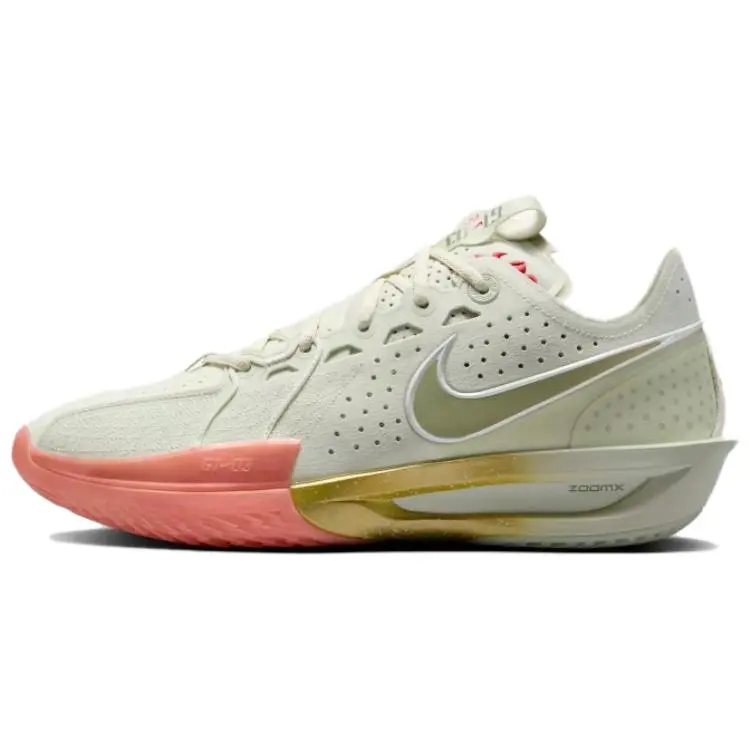 Nike G.T. Cut 3 Slip Resistant Abrasion Resistant Low top Basketball Shoes Men's White