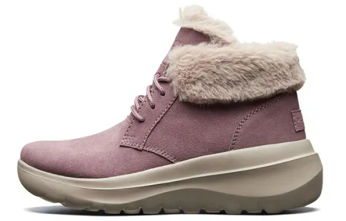 Skechers Skyhigh Ultra Suede Fleece Lined Ankle Boots Women's Pink