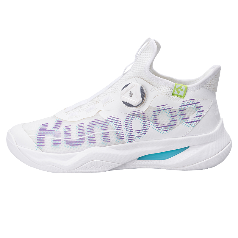 KUMPOO Badminton Shoes Unisex Low Top White