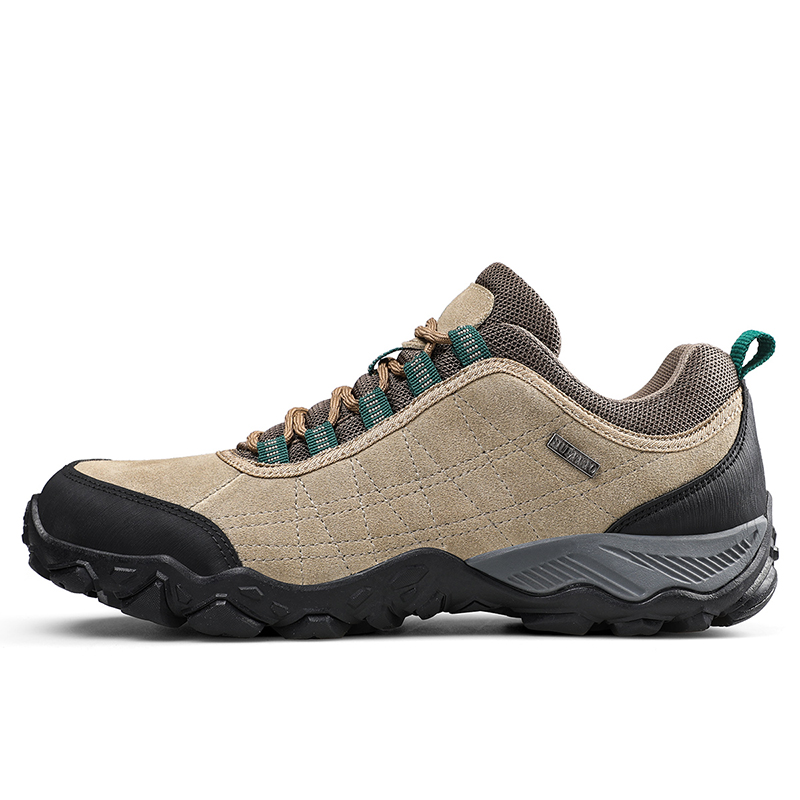 HUMTTO Cow Leather, Textile Cushioning Breathable Support Cushioning Breathable Support Low top Mountaineering Shoes