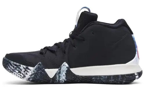 Nike Kyrie 4 N7 Irving 4 Comfortable, non-slip and lightweight, mid-top basketball shoes, men's dark black