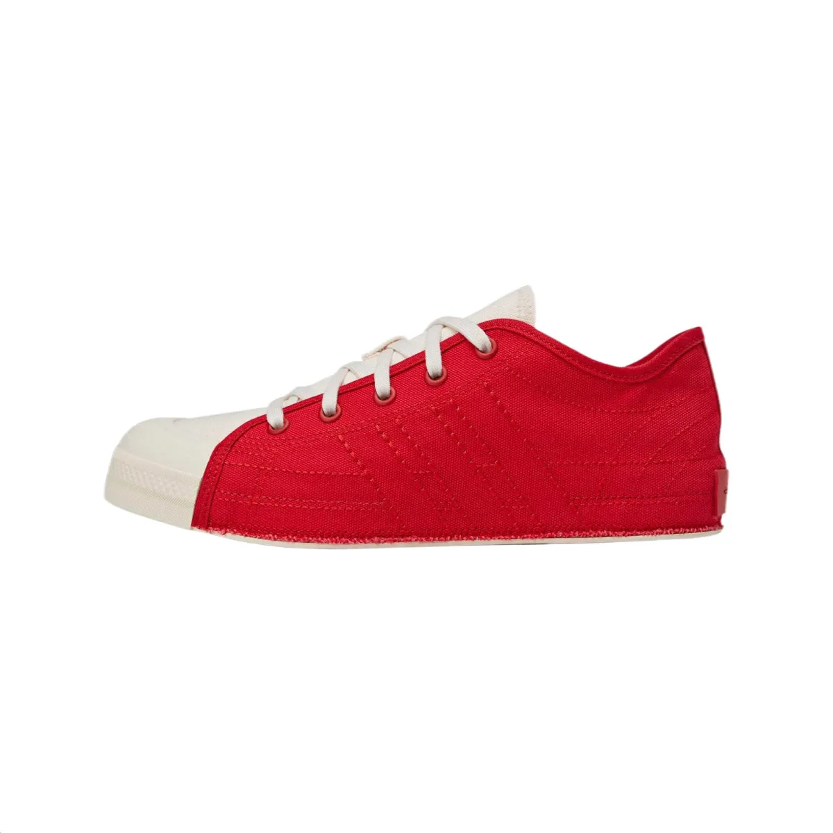 Adidas NIZZA LO Low top Canvas Shoes Unisex Light Scarlet Wonder White