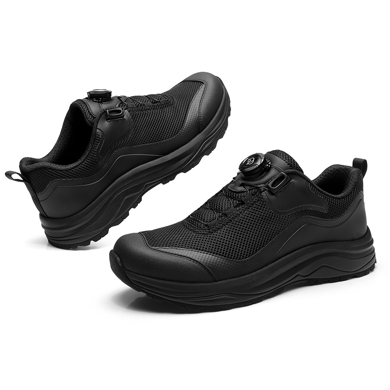 QIANGREN Abrasion Resistant Breathable Low top Training Shoes Men’s Black