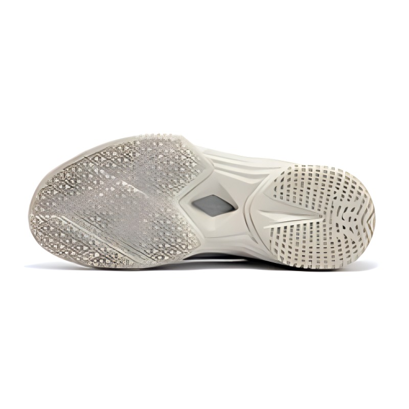 361° Cushioning Slip Resistant Abrasion Resistant Breathable Rebound Low top Basketball Shoes Men’s Light Gray