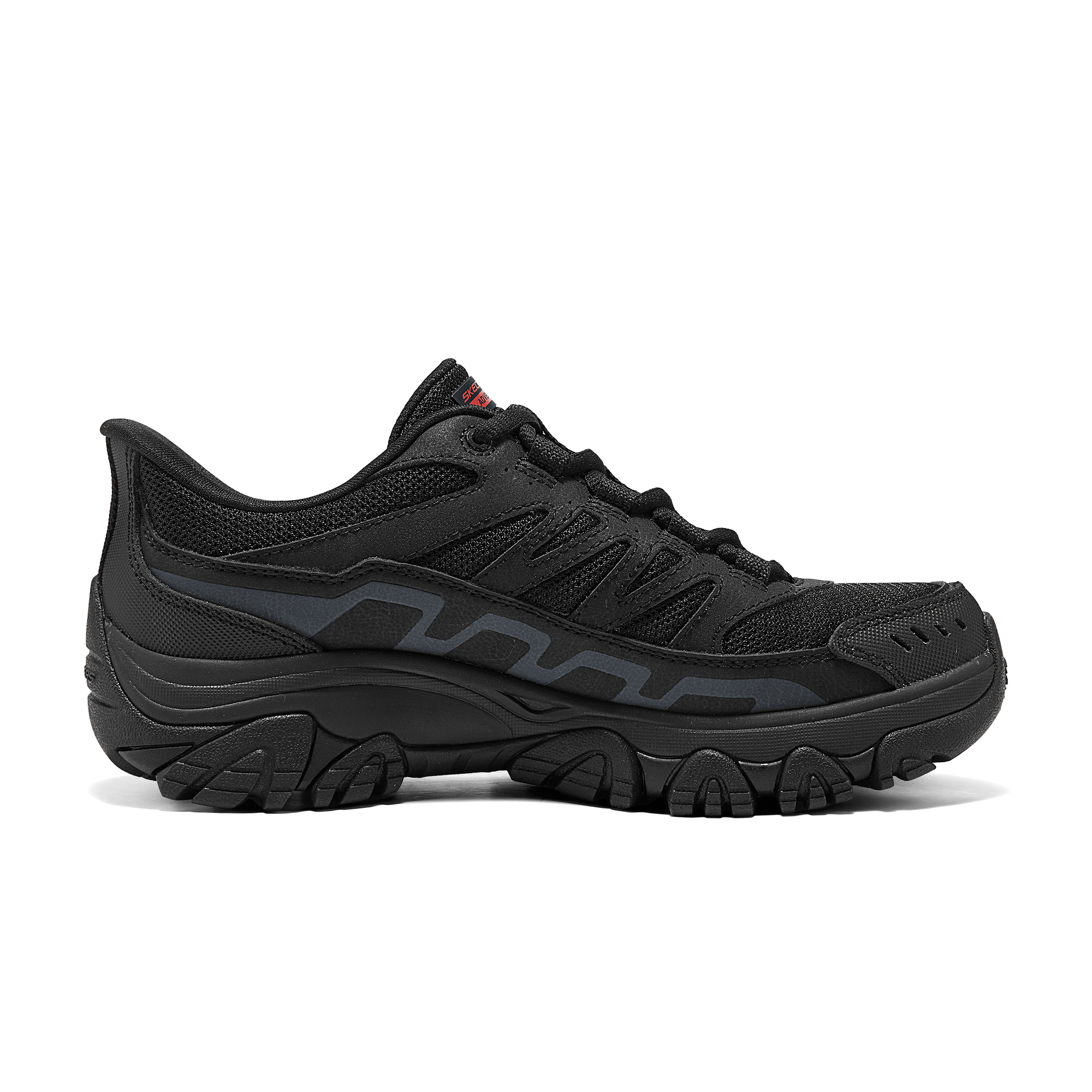 Skechers Breathable Rebound Grip Low top Mountaineering Hiking Shoes Women’s Black Red