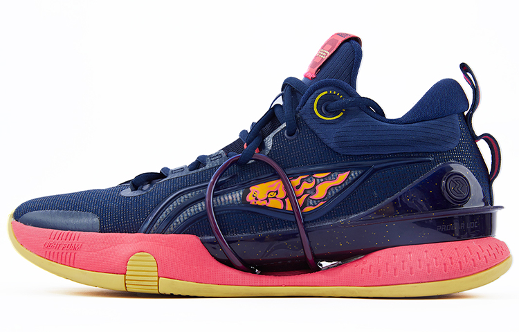 Li Ning Speed 8 Premium BOOM Technology Fabric Cushioning Slip Resistant Abrasion Resistant Mid top Light Foam/䨻