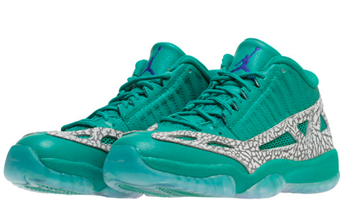 Мужские кроссовки Jordan Air Jordan 11 Low Retro IE Rio Teal (зеленые) — 湖水绿 — фото 3