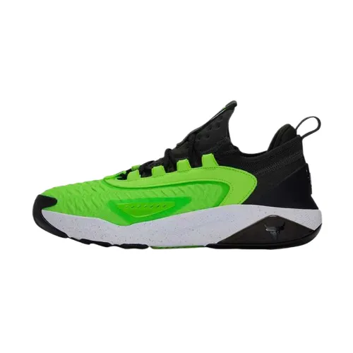Under Armour Project Rock 7 Cushioning Abrasion Resistant Cushioning, Wear Resistant Low top Training Shoes Men's Green