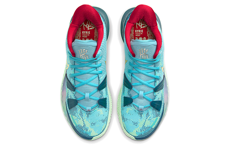 Кроссовки Nike Kyrie 7 "Special FX" (сине-зеленые) — фото 4