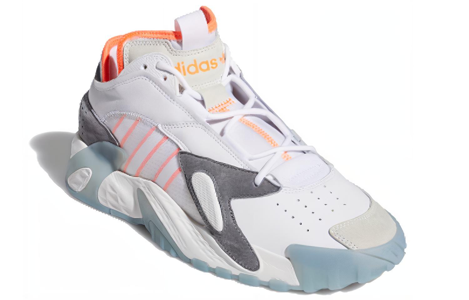 Баскетбольные кроссовки adidas originals Streetball (бело-серо-красные) — фото 2