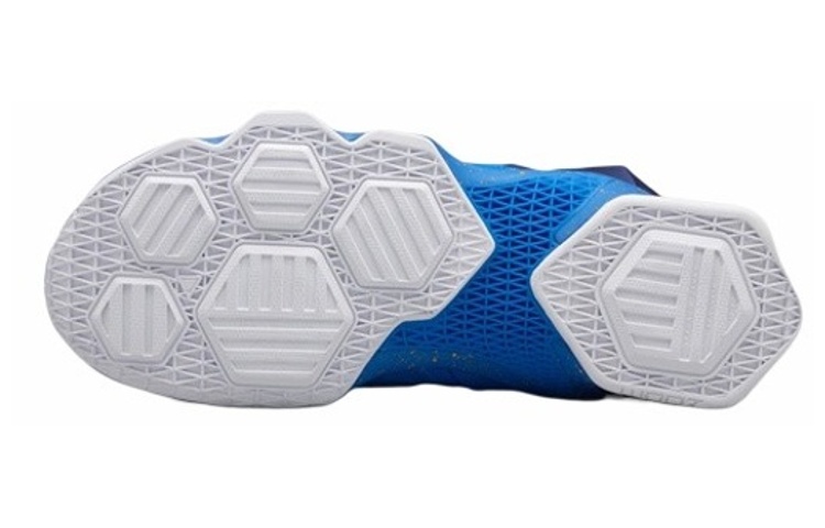 Мужские кроссовки Nike Lebron 13 Balance (синие) — 蓝/白/橙色/激光橙 — фото 5