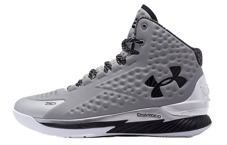 Мужские кроссовки Under Armour Under Armour Curry 1 RFLCT EVA (серебряные)
