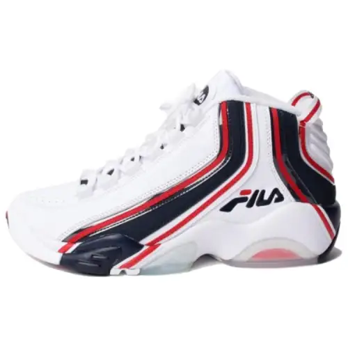 Y/Project x FILA Leather High top Vintage Basketball Shoes Women's White Blue
