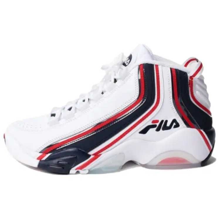 Y/Project x FILA Leather High top Vintage Basketball Shoes Women's White Blue