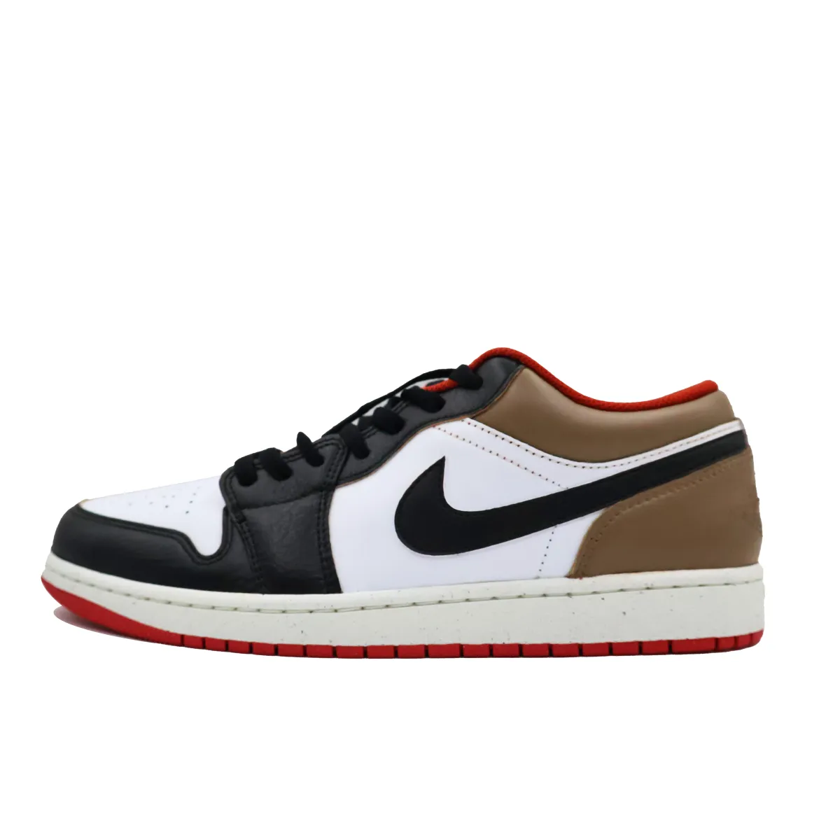 Jordan Air Jordan 1 Vintage Basketball Shoes Men's Low Top White/Black/Brown