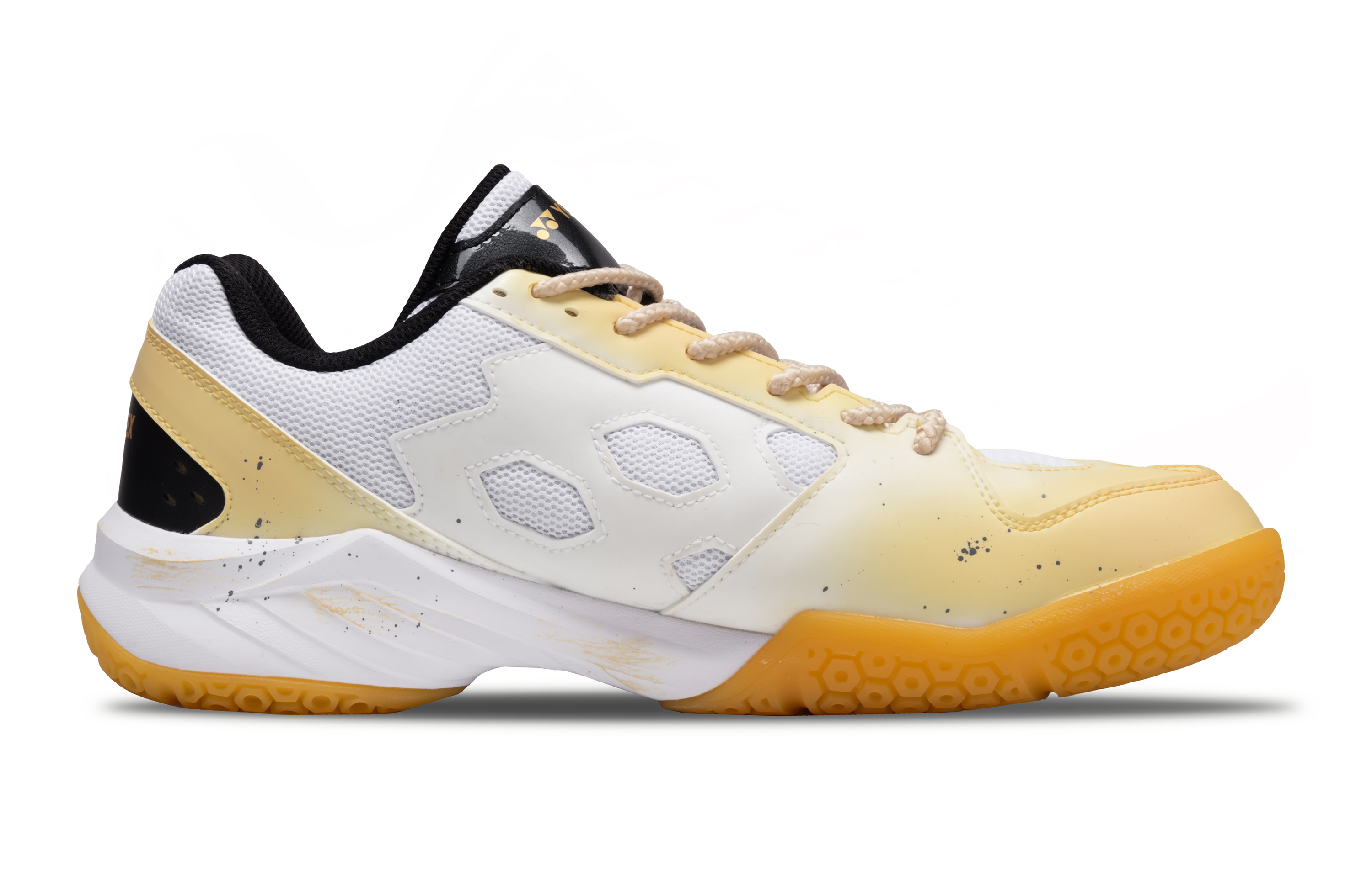 YONEX Power Cushion Wear resistant And Lightweight Low top Badminton Shoes Unisex Yellow Gray