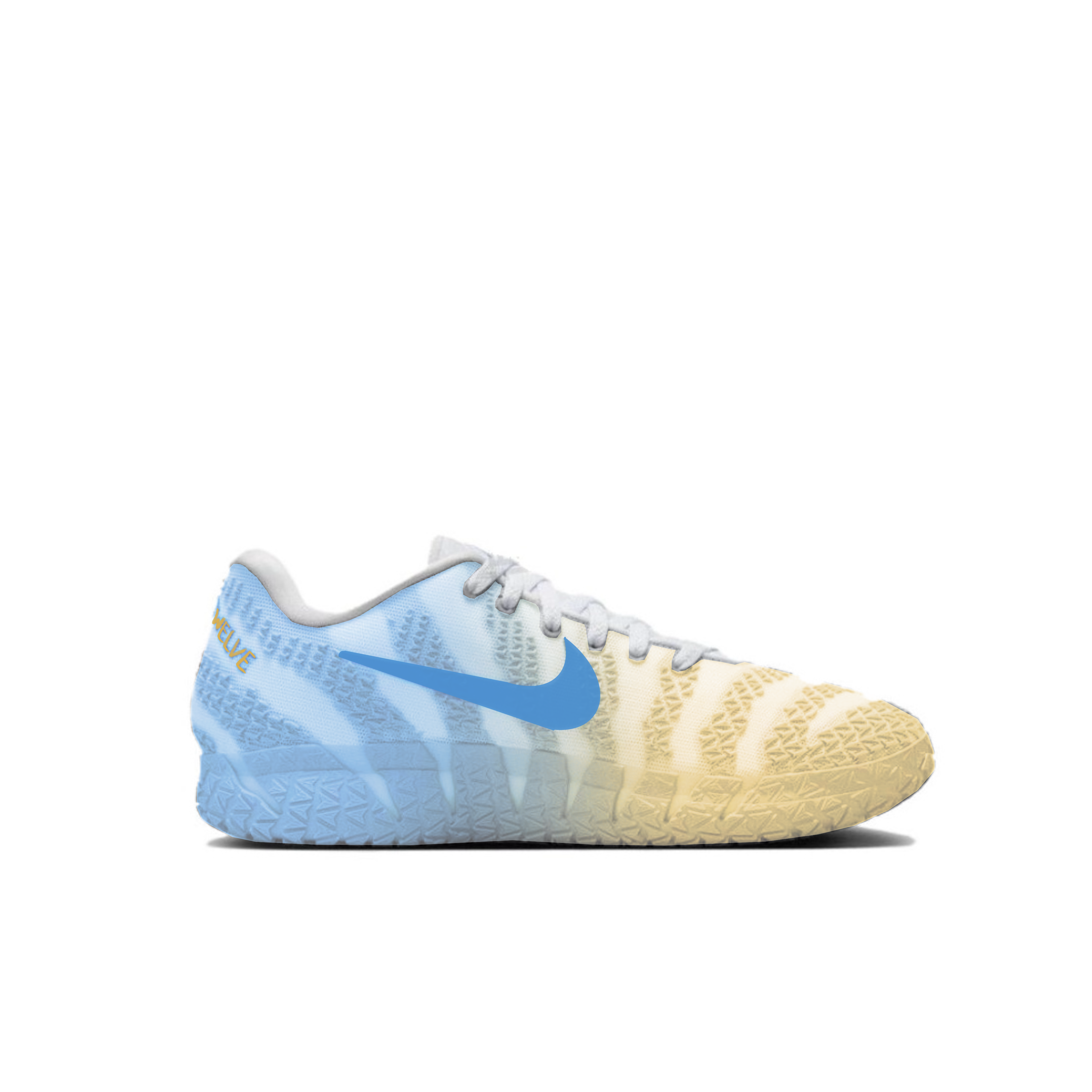 Nike Ja Morant 3 Slip Resistant Abrasion Resistant Low top Basketball Shoes Unisex Yellow Blue