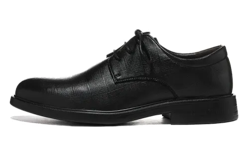 Warrior Warrior British Business Casual Formal Leather Shoes Men's Black