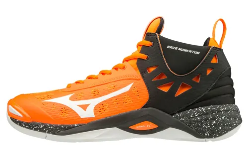 Mizuno Momentum Volleyball Shoes Unisex Mid Top Yellow/Black