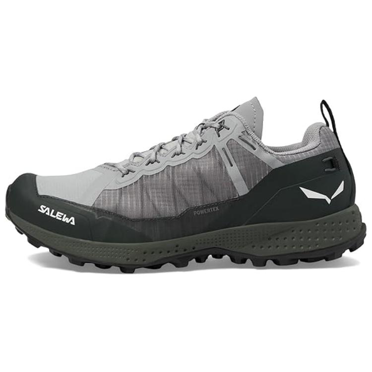 SALEWA PEDROC POWERTEX Abrasion Resistant Waterproof And Breathable Low top Hiking Shoes Men's Gray Green