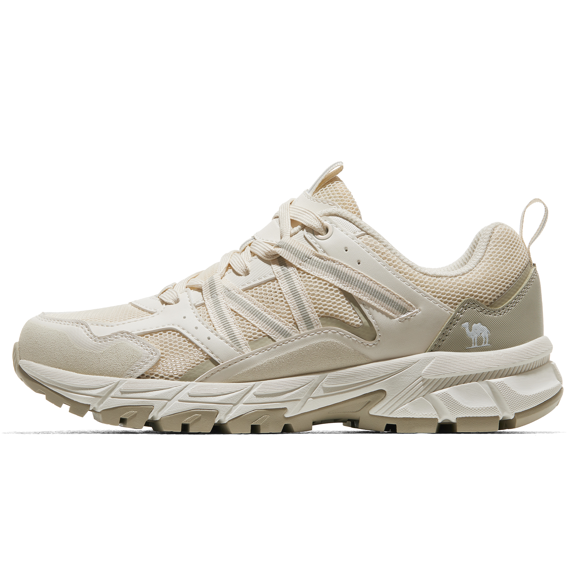 CAMEL Mesh Cushioning Abrasion Resistant Cushioning, Wear Resistant Low top Mountaineering Shoes Women’s Rococo White