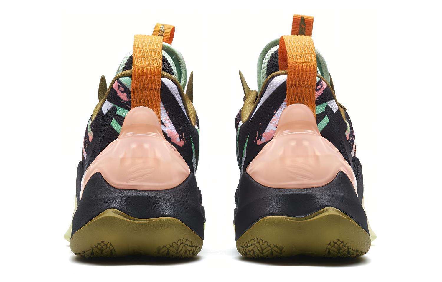 XTEP War Mastiff 2.0 Coverage Support Mid top Basketball Shoes Men’s Black Green