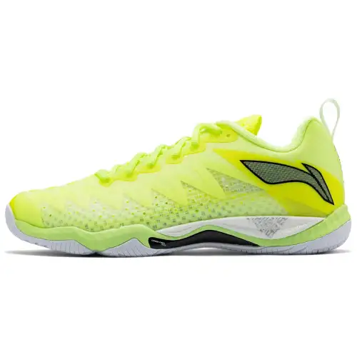 Li Ning Falcon 5 Cushioning Slip Resistant Rebound Low top Badminton Shoes Unisex Fluorescent Yellow Green