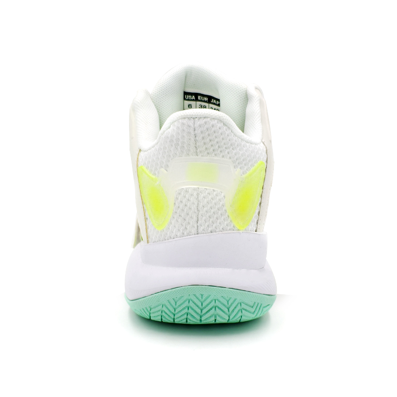 SHOUZHAO Mesh, Synthetic Leather Slip Resistant Mid top Basketball Shoes Unisex Ivory White