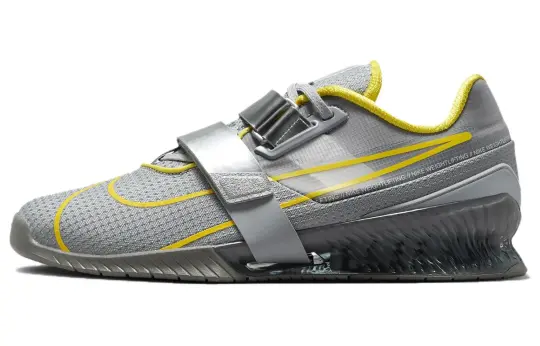Nike Romaleos 4 Cushioning, Wear Resistant Low top Training Shoes Unisex Silver Gray