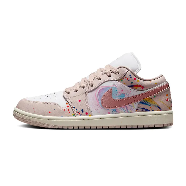 Jordan Air Jordan 1 Vintage Basketball Shoes Women's Low Top White/Pink