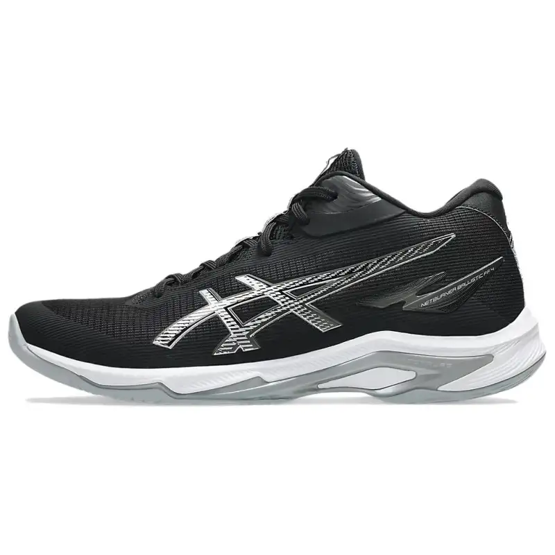 Asics NETBURNER BALLISTIC FF MT 4 Artificial Leather Support Training Shoes Men's Black